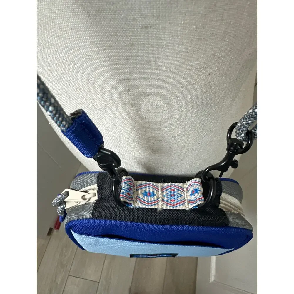 Kavu Safety Cove Case Water Resistant Crossbody Blue Gray